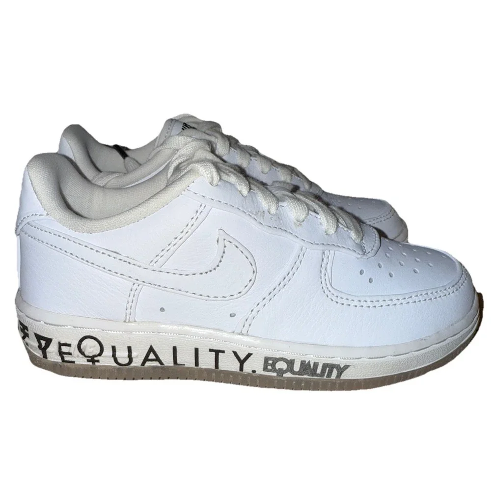 Nike Air Force 1 QS 'Equality' PS White Black | CD6483-100 Size 11 C